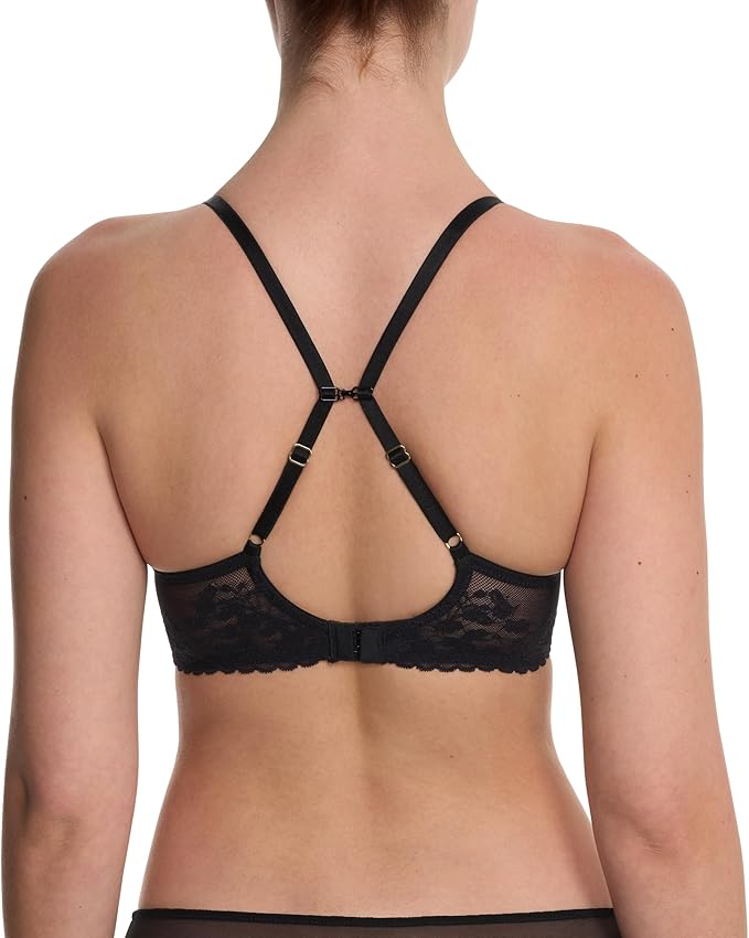 NATORI Cherry Blossom Convertible Contour Bra BLACK 32C