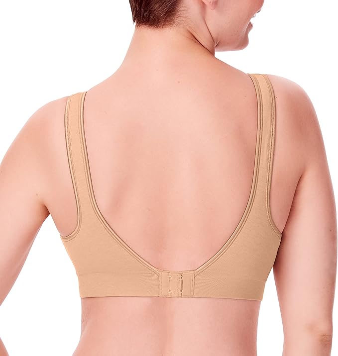 BALI Comfort Revolution Wireless Bra ComfortFlex Fit Full-Coverage Bra NUDE 2XL