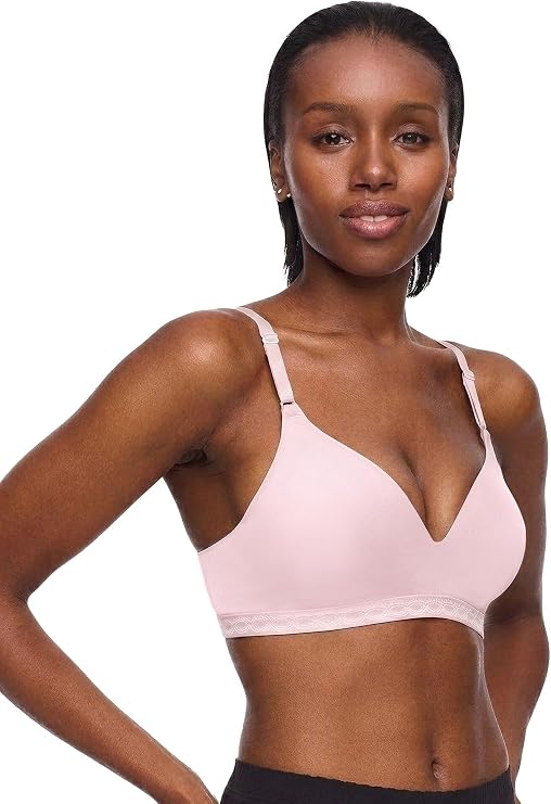 WARNER'S Super Soft Wireless Lightly Lined Comfort Bra PALE PINK 36D