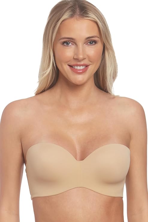 DOMINIQUE Bella Strapless Bra Seamless Hidden Underwire Convertible MOCHA 38B