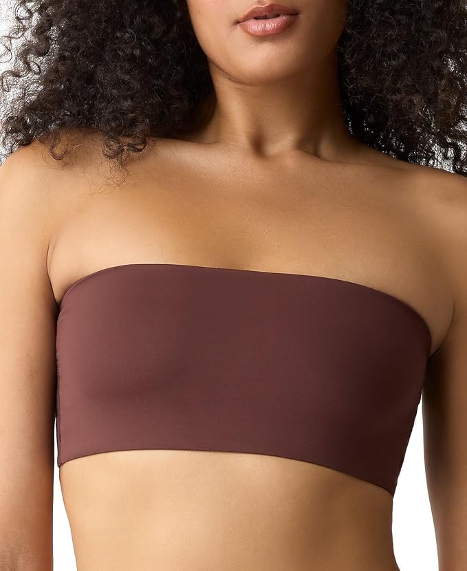 GAPBODY Super Stretch Bandeau Bralette WARM DARK BROWN XS