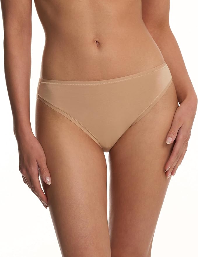 NATORI Bliss Bare Cotton Bikini 3-pack BEIGE M
