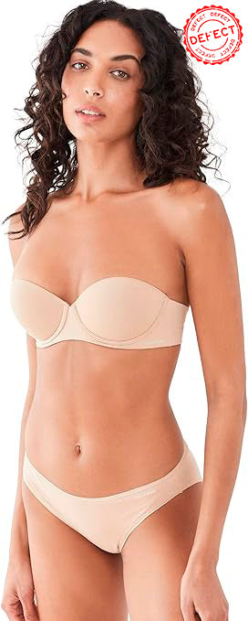NWD CALVIN KLEIN Perfectly Fit Strapless Convertible Push-Up Bra BARE 30C