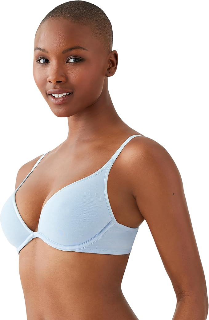 B.TEMPT´D Cotton to a Tee Plunge Convertible T-Shirt Bra BLUE 34B