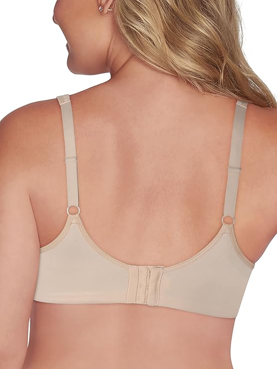 VANITY FAIR Flattering Lace Full Figure Minimizer Underwire Bra NATURAL LACE 44C