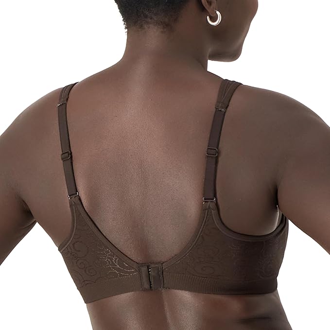 BALI Comfort Revolution Wireless Bra Full-Coverage Wirefree BROWN 34C