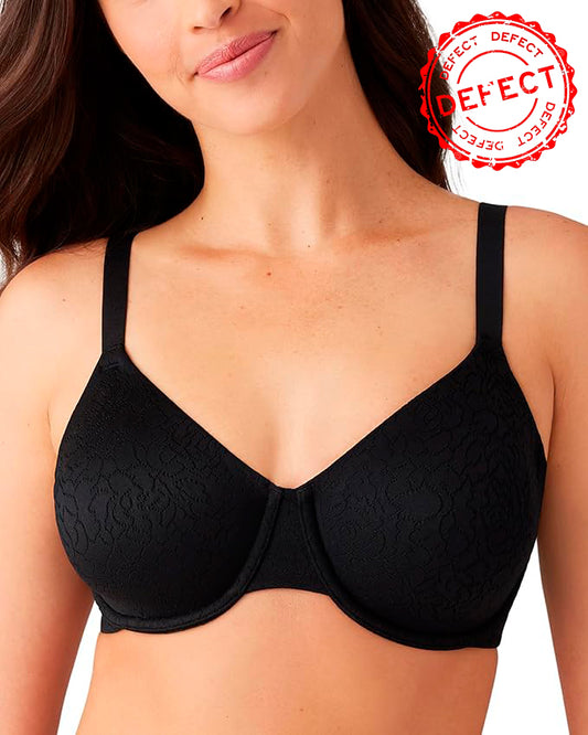 NWD WACOAL Inside Job Unlined Underwire Bra BLACK 34DD