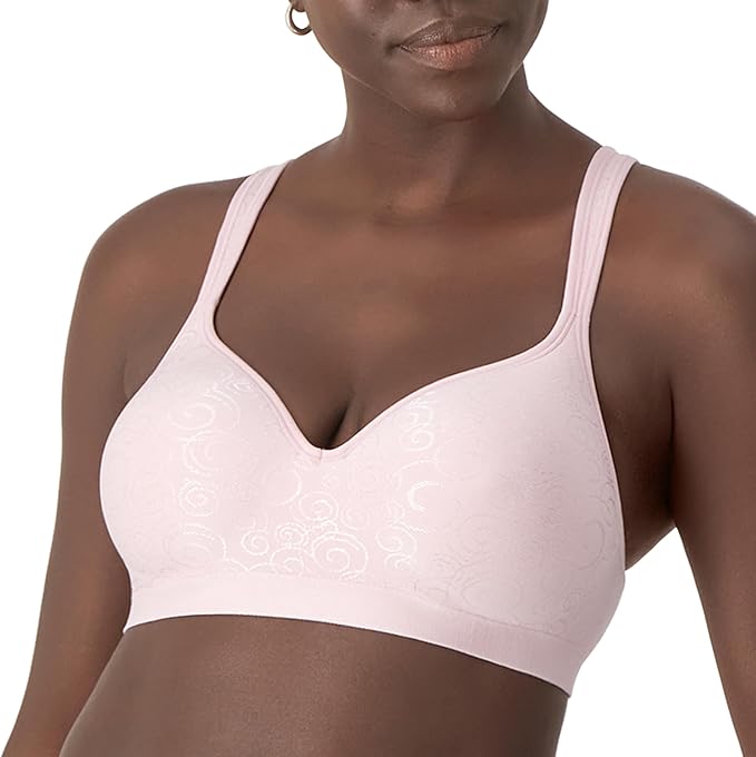 BALI Wireless Bra Comfort Revolution Full-Coverage Wirefree PINK 34B