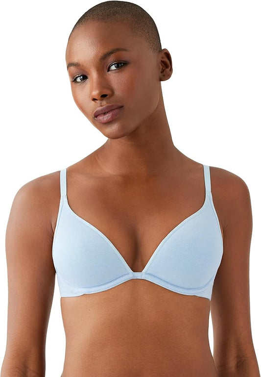 B.TEMPT´D Cotton to a Tee Plunge Convertible T-Shirt Bra BLUE 36B