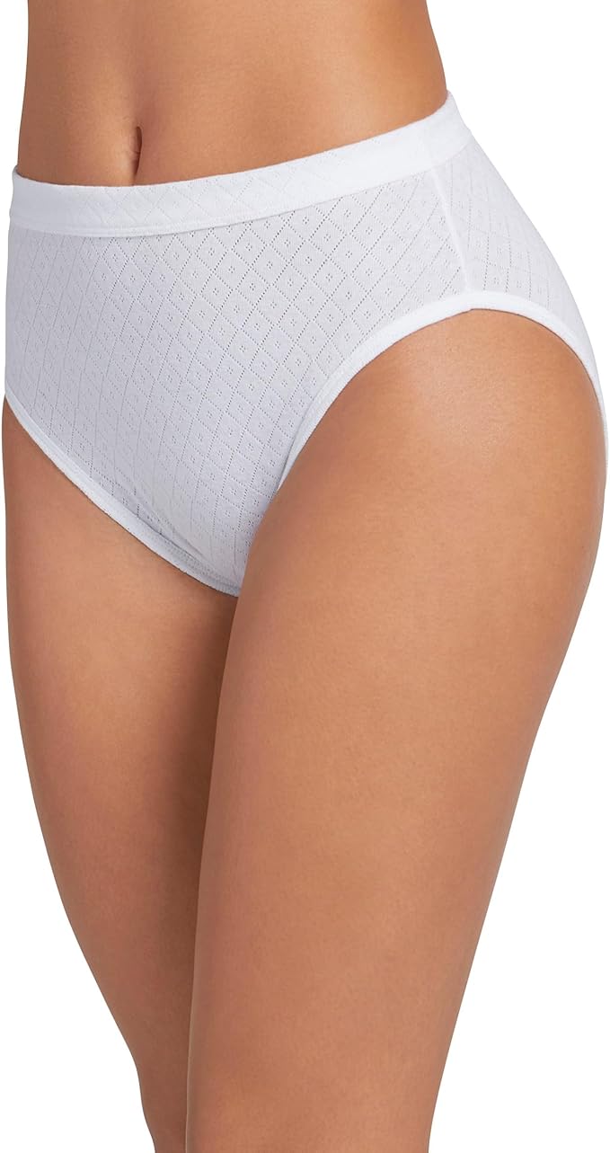JOCKEY Underwear Plus Size Elance Hipster - 3 Pack WHITE 8