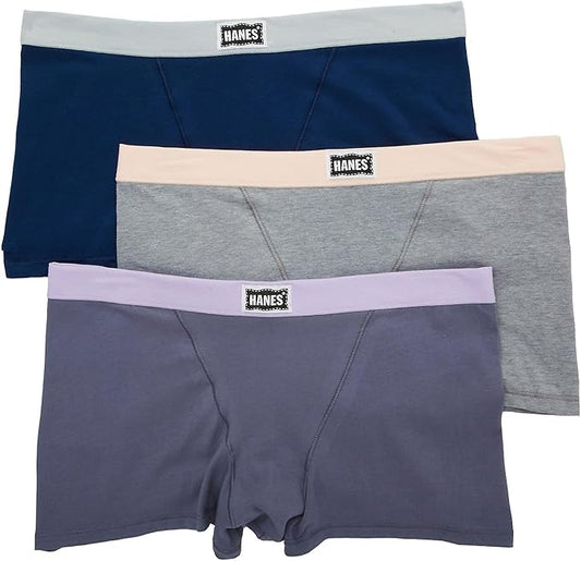HANES Original Stretch Vintage Boxer Brief - 3 Pack ASSORTED M