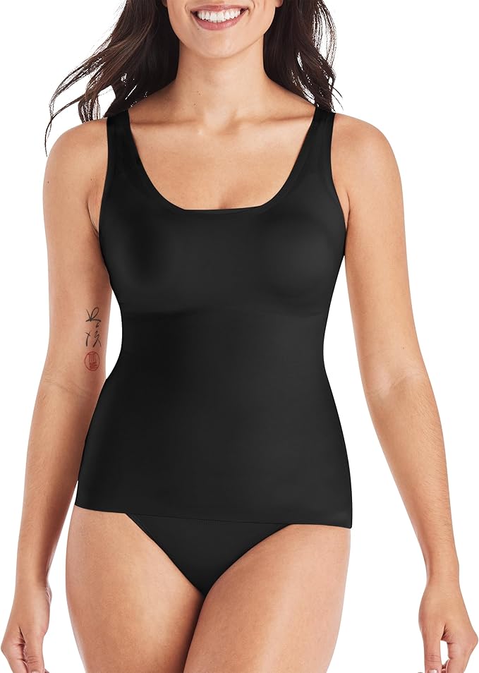 MAIDENFORM Comfort Devotion Shapewear Tank Top BLACK XL