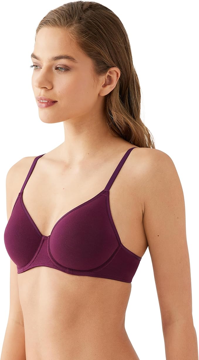 B.TEMPT`D Cotton to a Tee Underwire Bra PURPLE 32C
