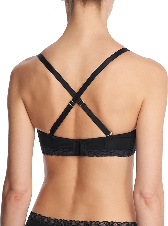 NATORI Pure Luxe Strapless Contour Underwire BLACK 34DD