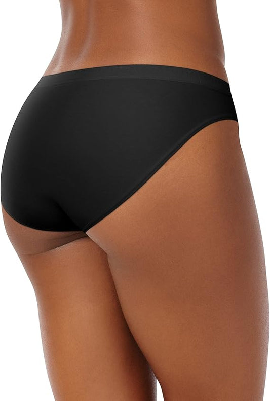 HANES Breathable Cotton Bikini Underwear 5-Pack ASSORTED XL