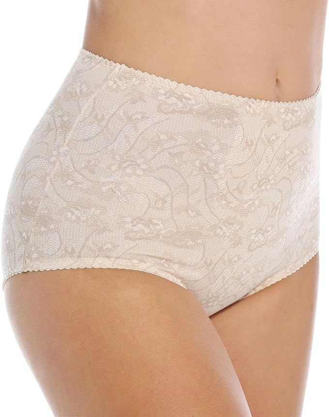BALI Shapewear Brief Light Control Smoothing Tummy Control 2-Pack NUDE L