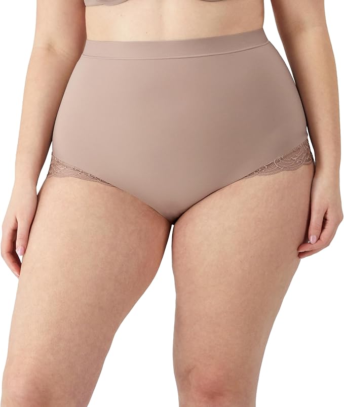 MAIDENFORM Eco Lace Firm Control Shaping Brief EVENING BLUSH XL
