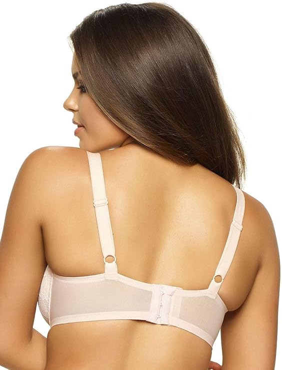 NWD FELINA Plush All Over Lace Underwire Bra BEIGE 34DDD