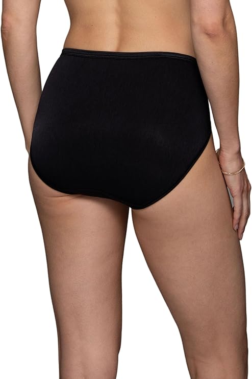 VANITY FAIR Illumination Hi Cut Panties MIDNIGHT BLACK S