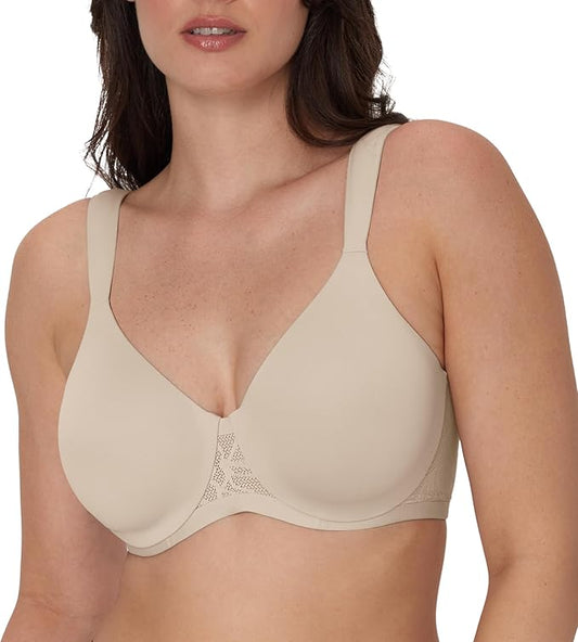 BALI T-Shirt Coolest Smoothing Underwire Convertible Bra NUDE 38D