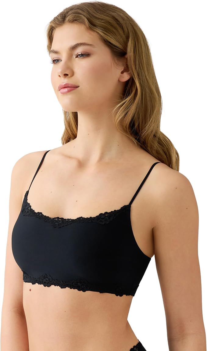 NWD B.TEMPT'D Lace Unlined Adjustable Strap Bralette BLACK S