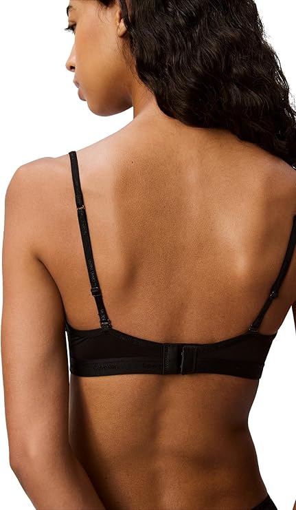 NWD CALVIN KLEIN Form to Body Lightly Lined Triangle Bralette BLACK S
