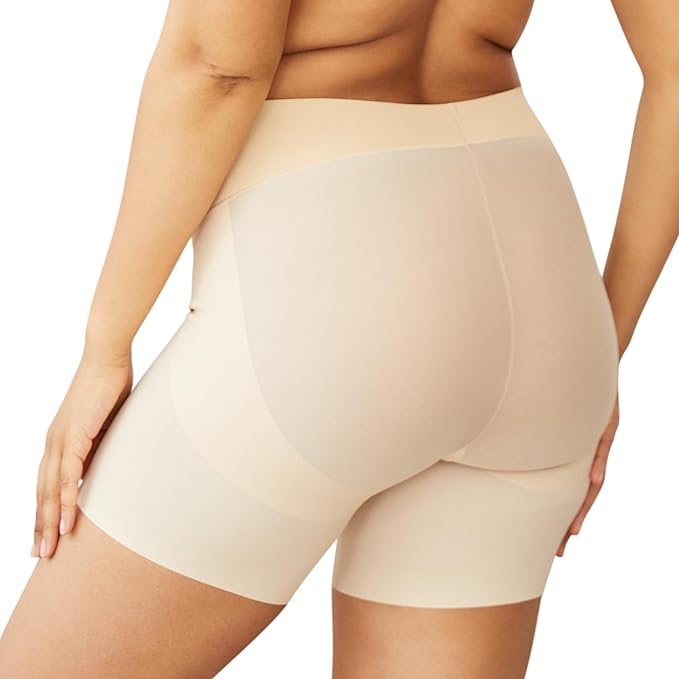 NWD MAIDENFORM Tame Your Tummy Booty Lift Shorty BEIGE S