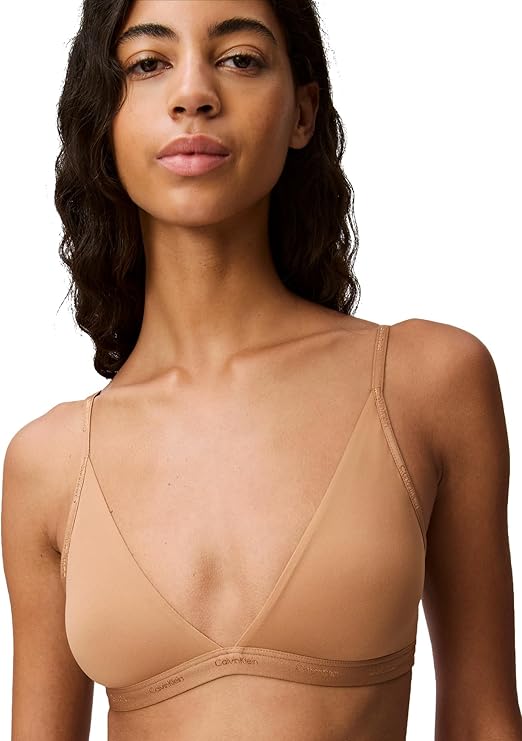 NWD CALVIN KLEIN Form to Body Lightly Lined Triangle Bralette RUSSET L