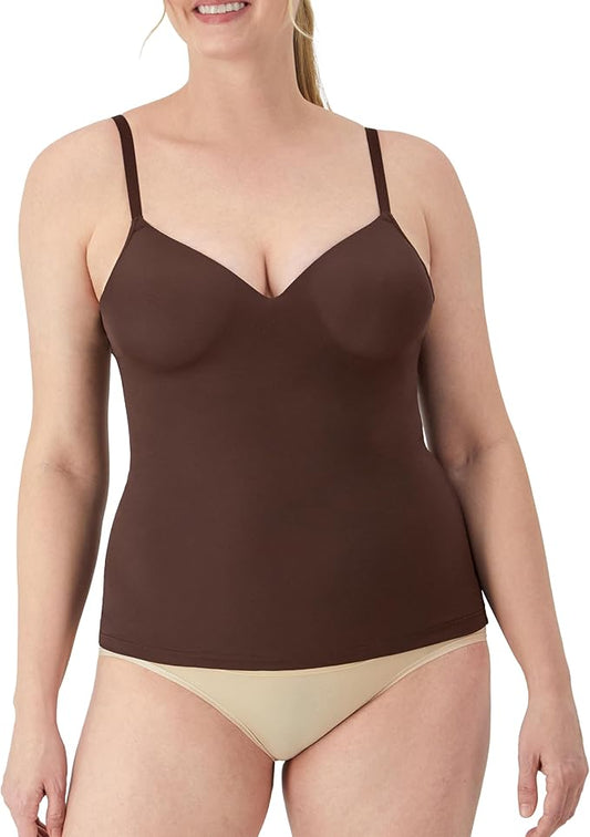 MAIDENFORM Tummy Shaping Cami Wireless Foam Cami BROWN M