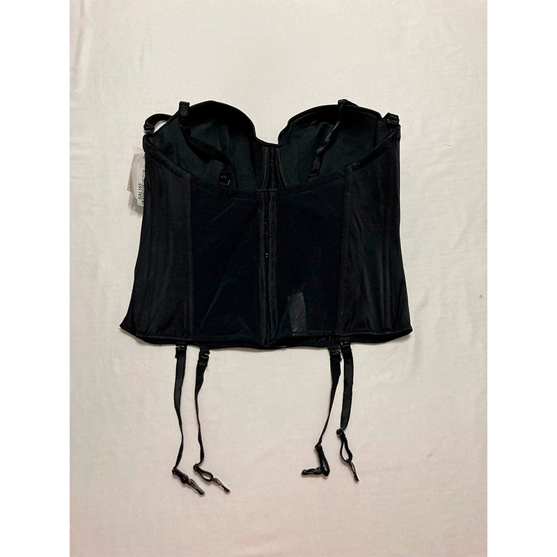 Carnival Invisible Torsolette garters Black 42DD