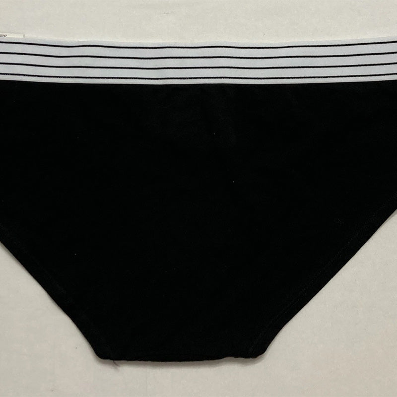 Jenni Elastic Waistband Cotton Hipster Underwear Black 2X