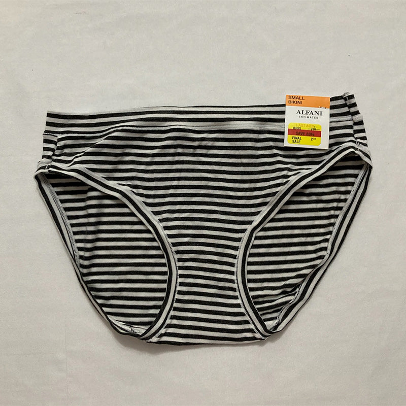 Alfani Ultra Soft Mix-and-Match Bikini Underwear Black and White S