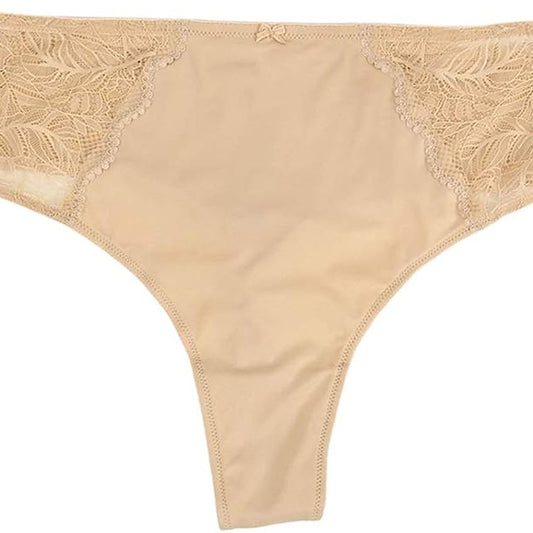 INC Lace-Trim Thong (2X, Frappe)