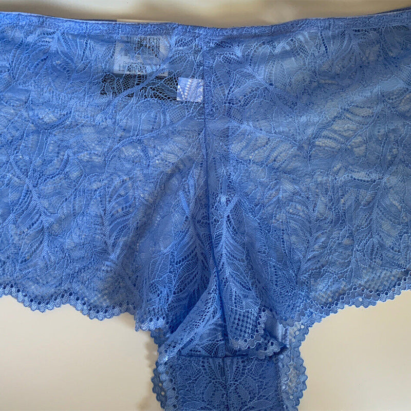 INC Plus Size Lace Boyshort Blue 1X