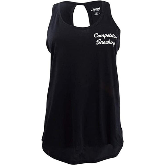 Jenni Sleep Tank Top with Keyhole Black XS