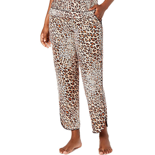 INC Printed Only Sleep Pants Cheetah S Brown