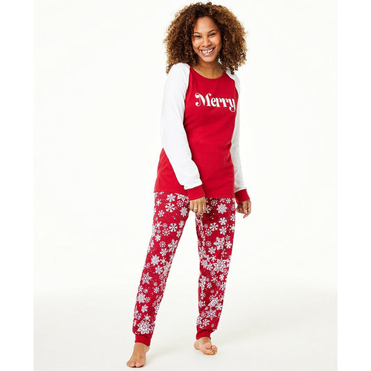 Family Pajamas Matching Women's Merry Pajama Set XL