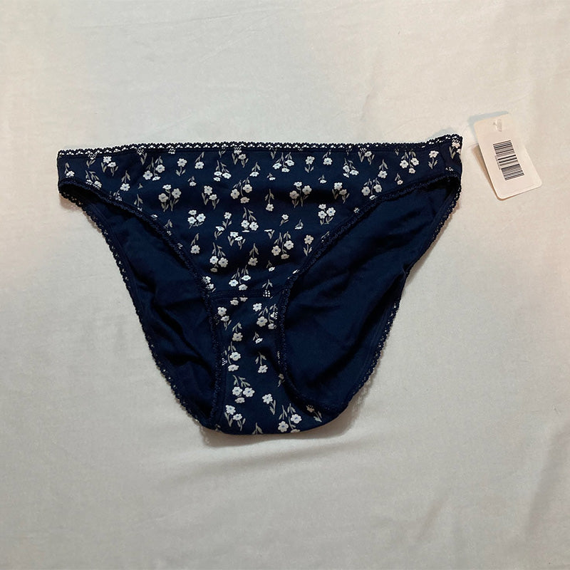 Charter Club  Everyday Cotton Bikini Underwear Navy L