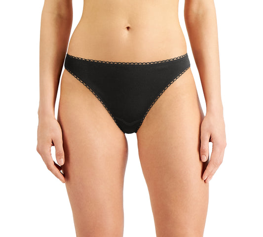 Charter Club Everyday Cotton Bikini Underwear Black