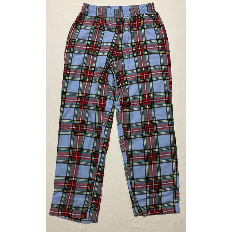 FAMILY PJs Intimates 2 Pack Blue Set Plaid Pajamas XS