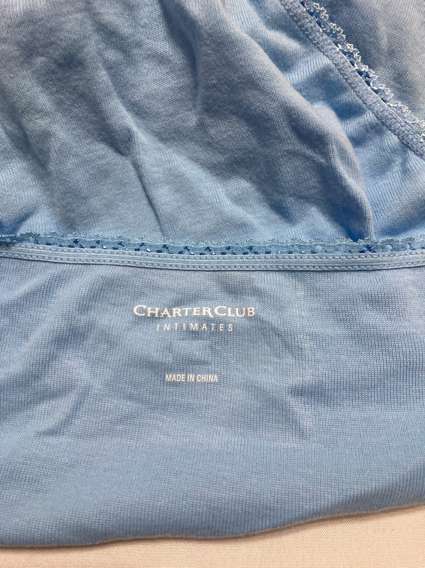 Charter Club everyday Cotton Bikini Underwear Airy Blue XL