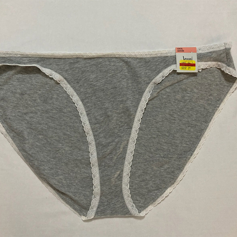 Jenni Hipster With Lace Sleep Grey Hthr 3XL
