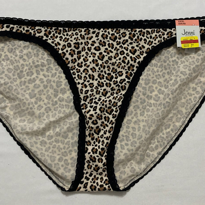 Jenni Lace Trim Bikini Underwear Wild leo-nude 3XL