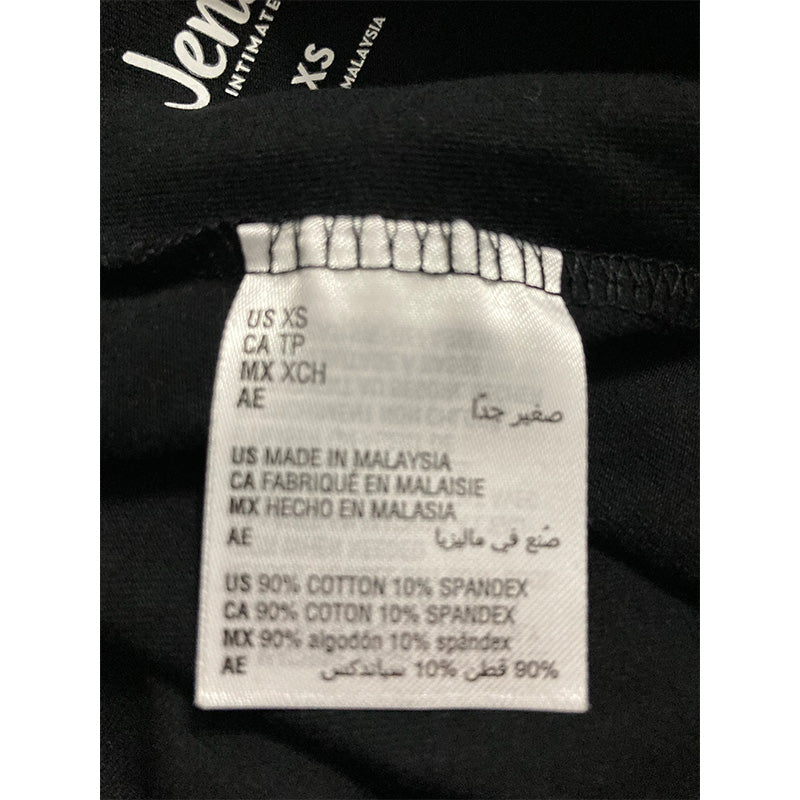 Jenni Cotton Stretch Pull-On Leggings Black  XS