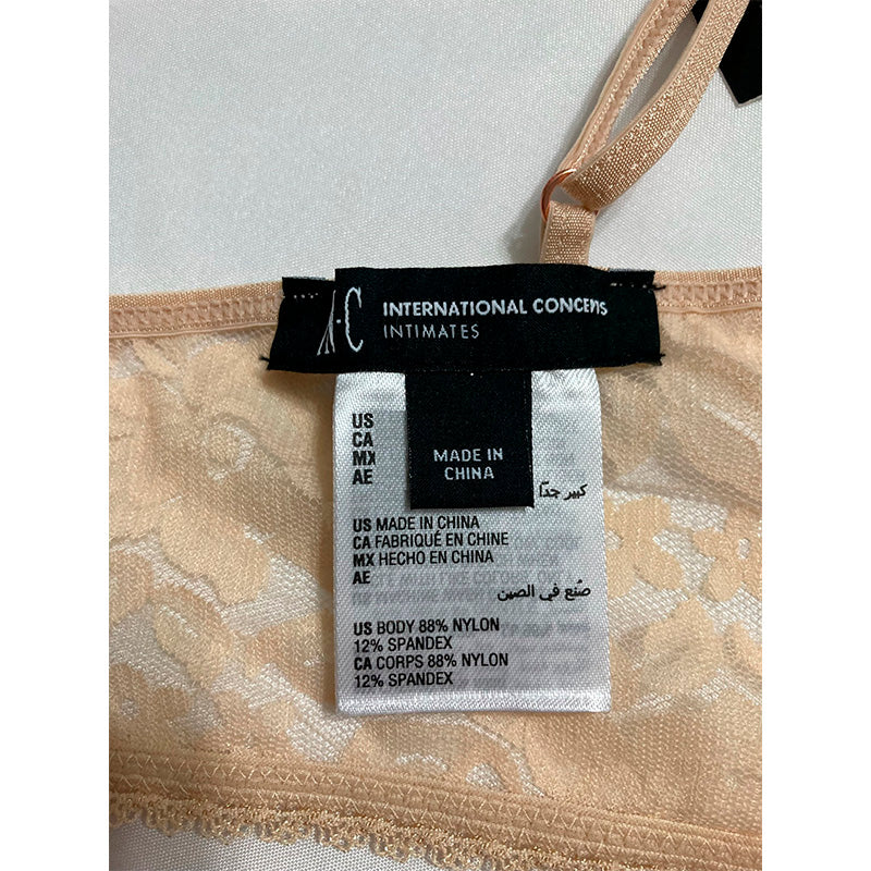 INC Intimates Floral Bralette Bra Ivory L