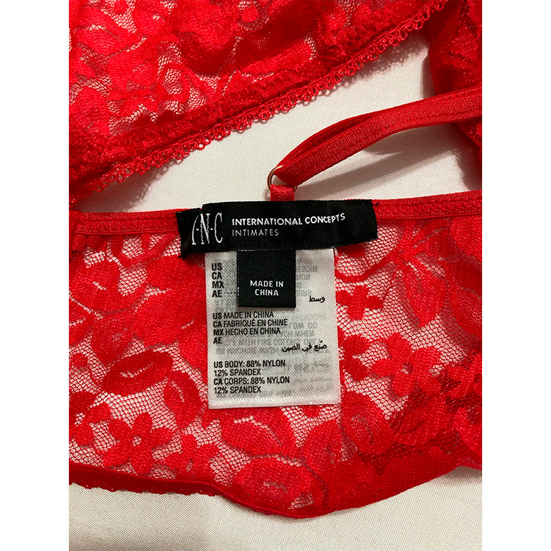 INC Floral Bralette Bra Ski Patrol S