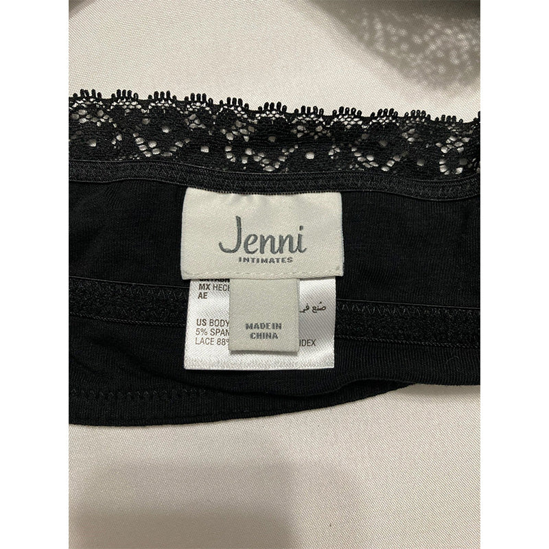 Jenni On Repeat Wide Lace Bralette Black 2XL