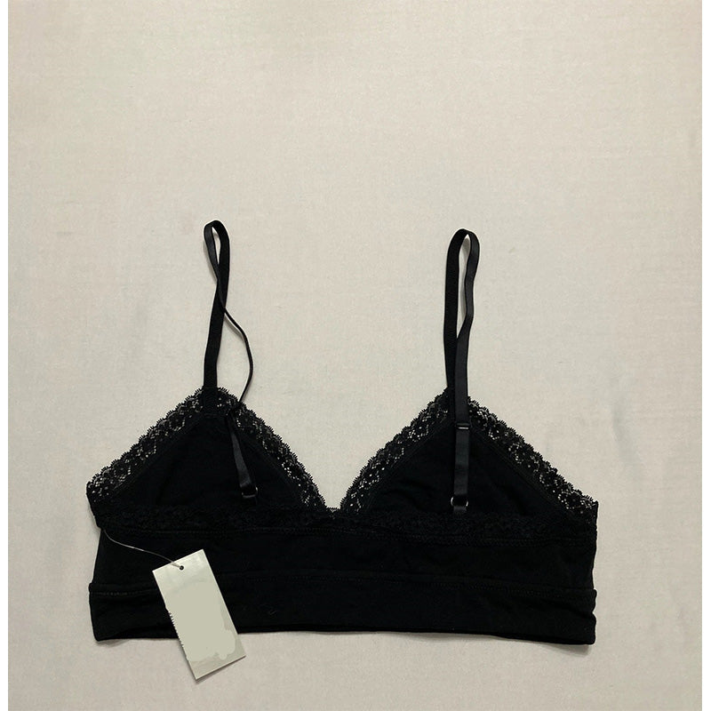 Jenni On Repeat Wide Lace Bralette Black 2XL