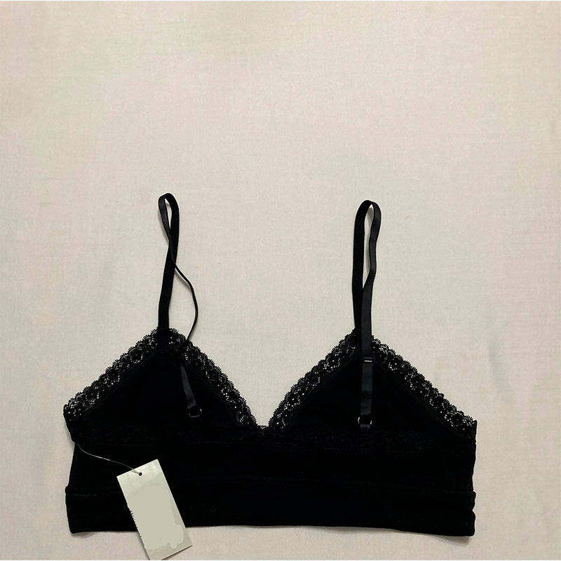 Jenni On Repeat Wide Lace Bralette Black L