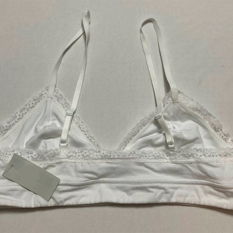 Jenni On Repeat Wide Lace Bralette White 2XL